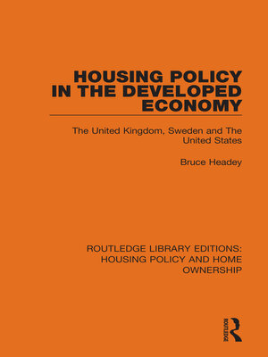 cover image of Housing Policy in the Developed Economy